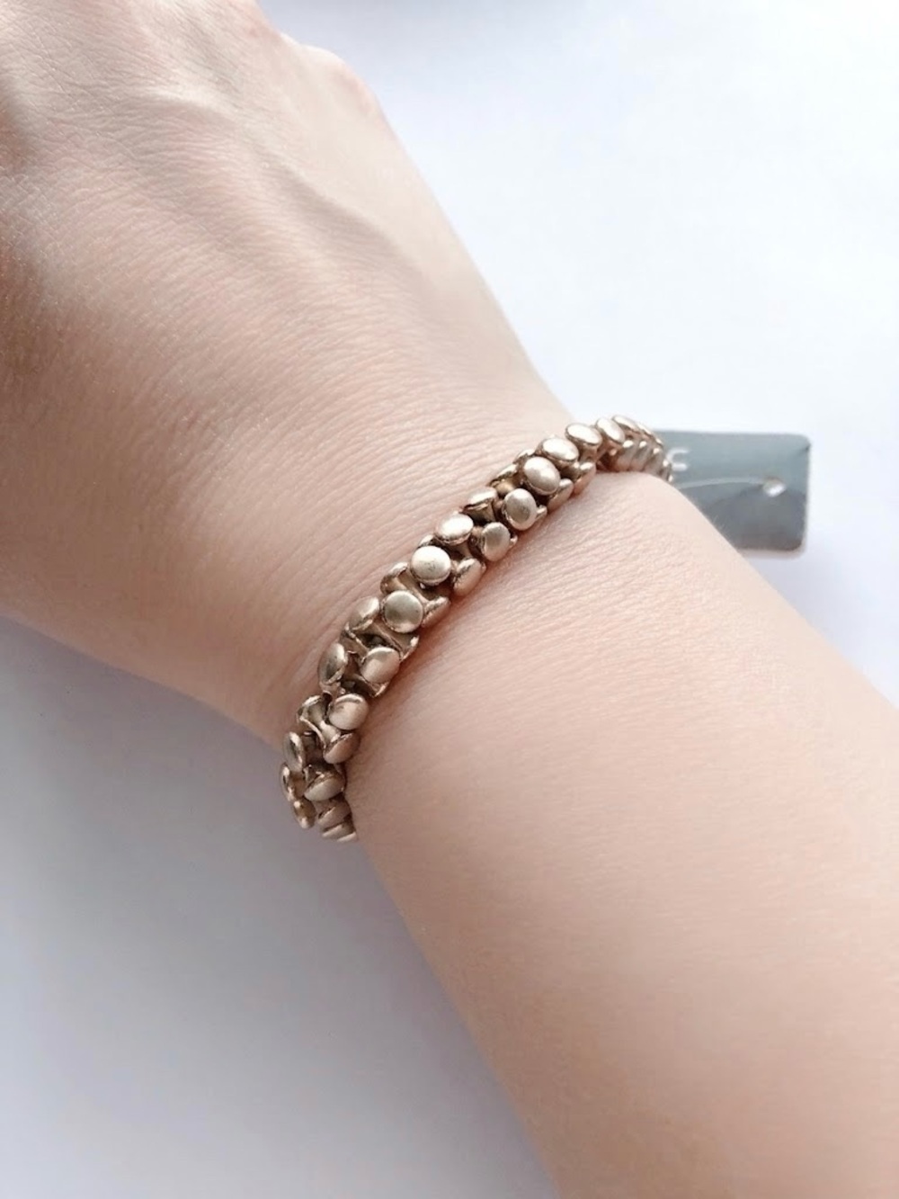 Parfois Brushed Gold stretchy bracelet